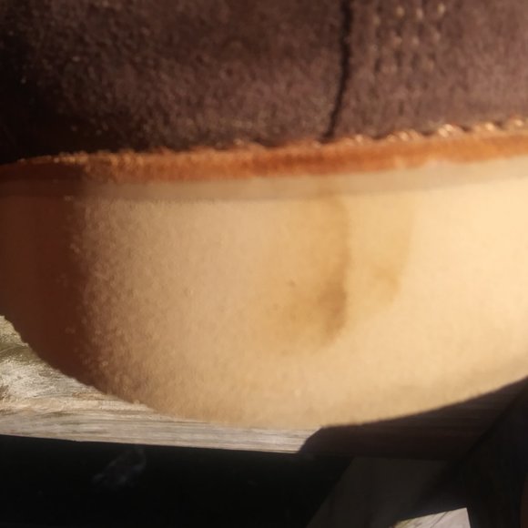 Timberland's Dark brown leather suede boots size 9M Vibram soles - Picture 13 of 15